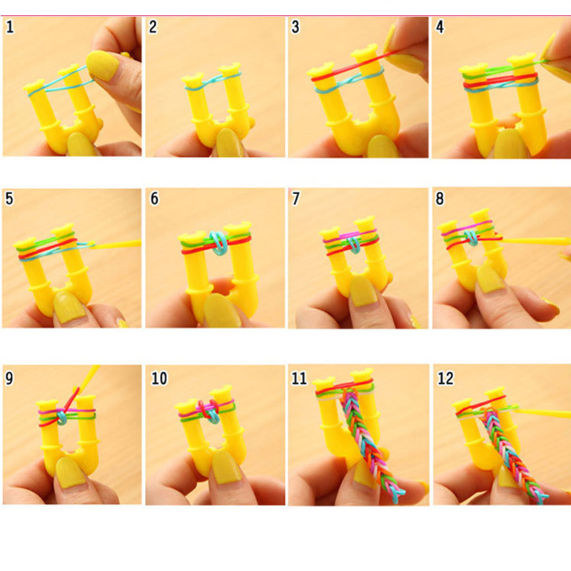 Сплести оригинальный браслетик из резинок можно своими руками, а точнее пальцами В этом уроке продемонстрированы пошаговые фото мастер-классы плетения