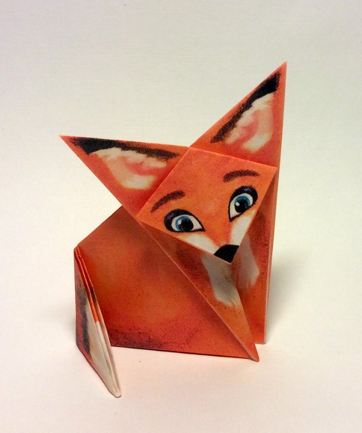 Оригами лиса из бумаги своими руками - 130 фото с инструкциями!