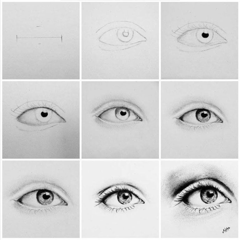Как правильно нарисовать глаз карандашом поэтапно. фото инструкция | kakpravilno.info