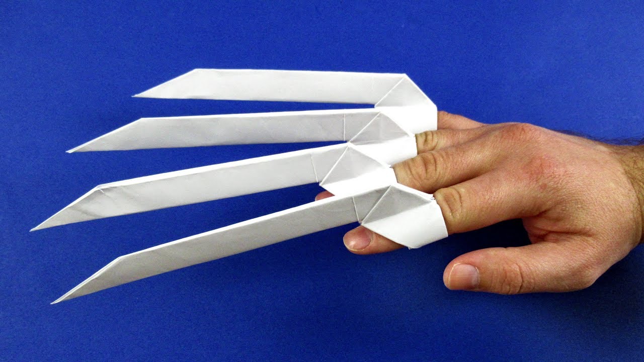 Оригами когти (64 фото): легкая схема создания объемных когтей на пальцы поэтапно для начинающих