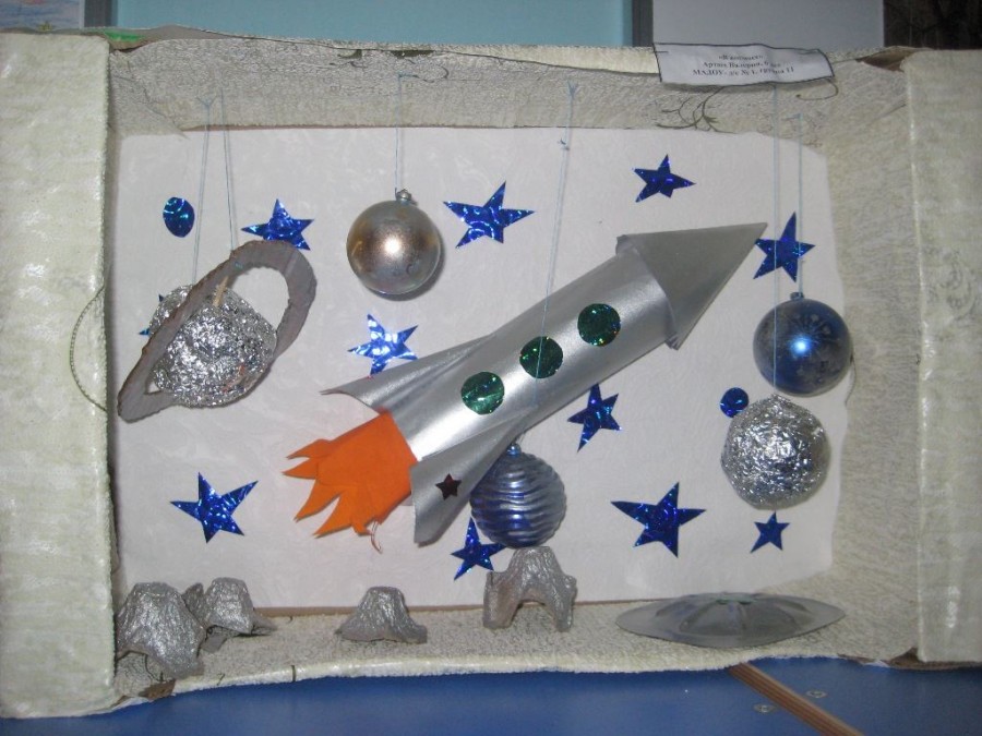 Поделки ко дню космонавтики 2021 своими руками для детей: идеи для детского сада и школы