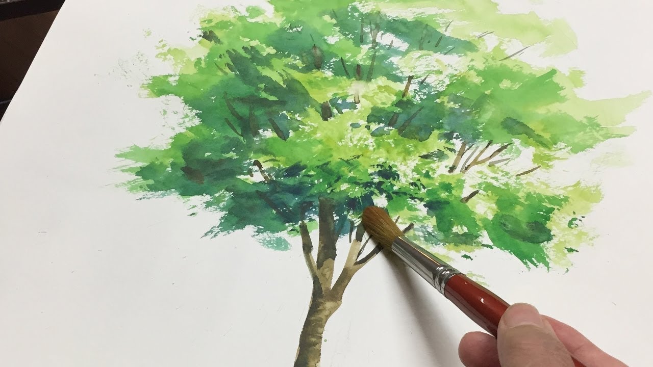 Как нарисовать дерево карандашом