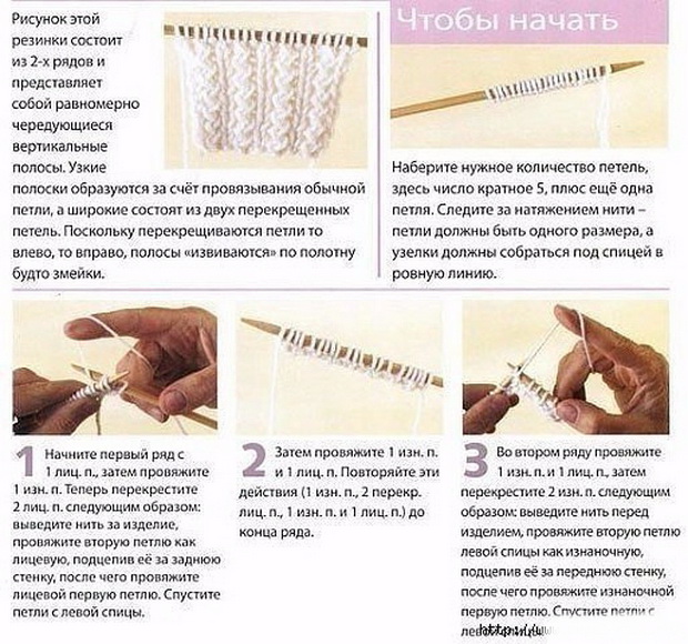 Вязаные резинки спицами: виды, техники, схемы и инструкции как сделать своими руками (130 фото)