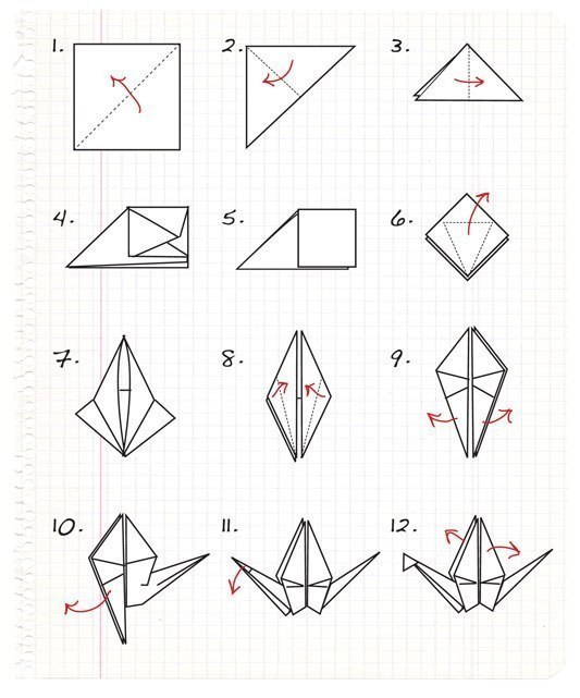 Как сделать журавлика оригами: пошаговая инструкция, советы и варианты как сделать своими руками поделку из бумаги (115 фото и схем)