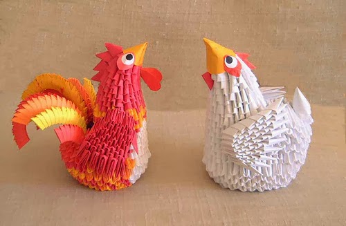 Модульное оригами «цыпленок». схема сборки с пошаговыми фото для начинающих